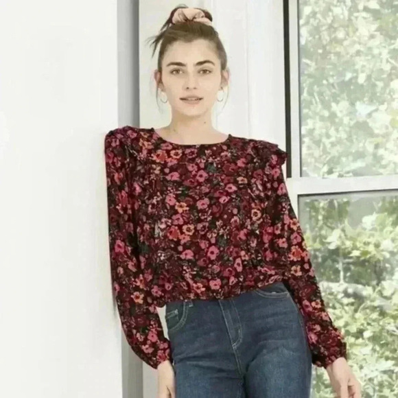 NWT Wild Fable Ruffle Floral Top Size 4XL - Picture 1 of 11